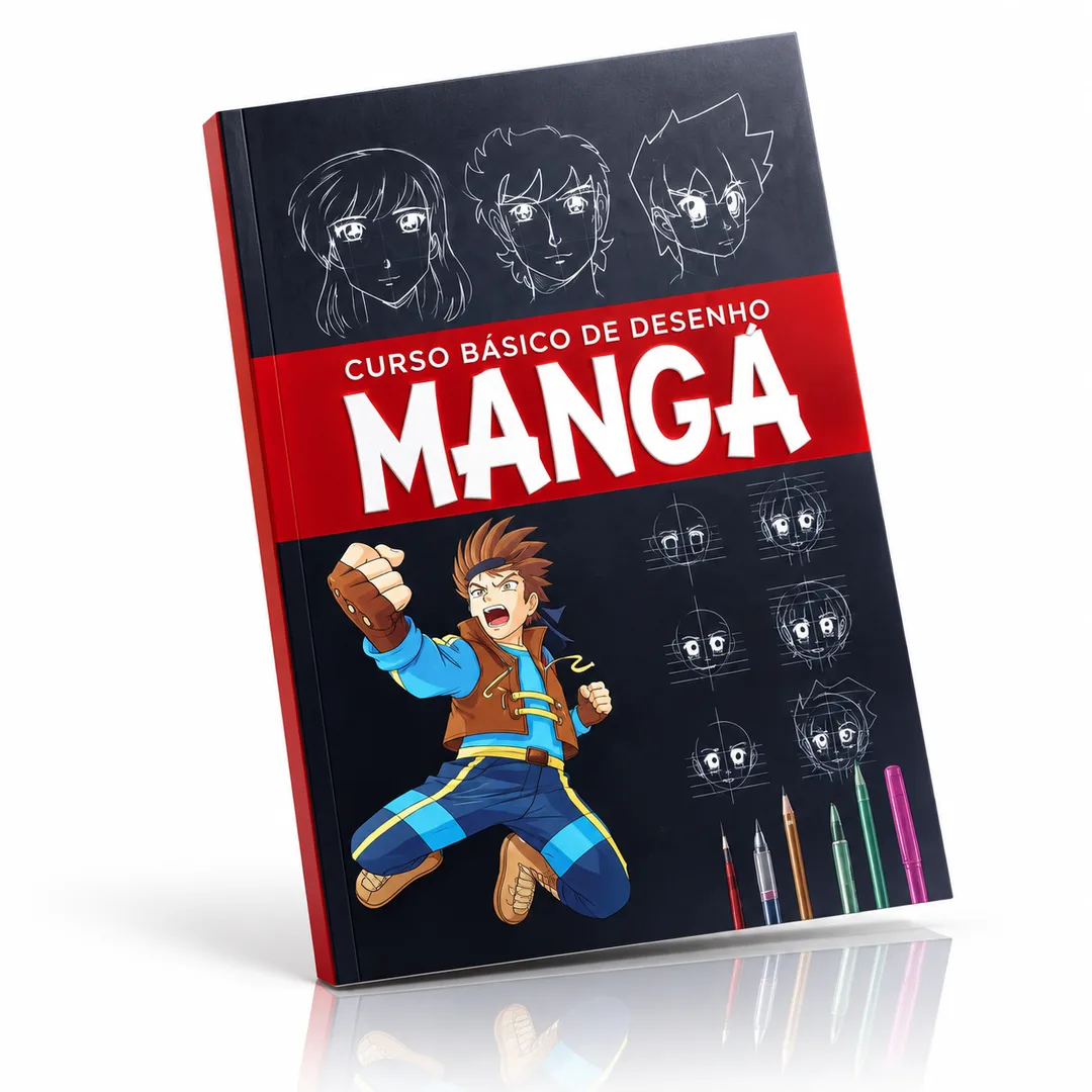 Livro Curso Básico de Desenho Mangá